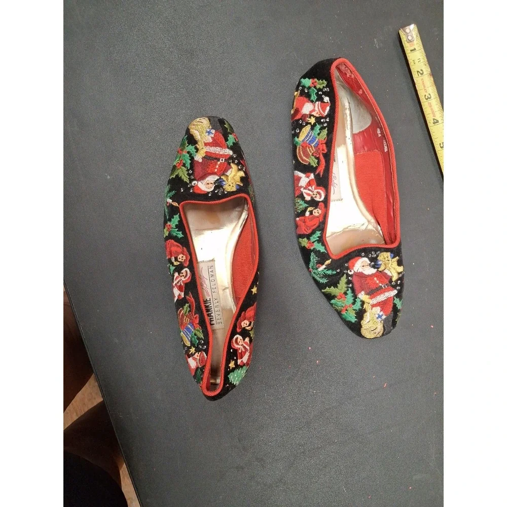 Frankie And Baby Beverly Feldman Womans Christmas Flats/Shoe's